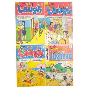 Archie Laugh & Jughead Comic Lot of 4 #172, 189, 228, 247 Archie Comics Bronze